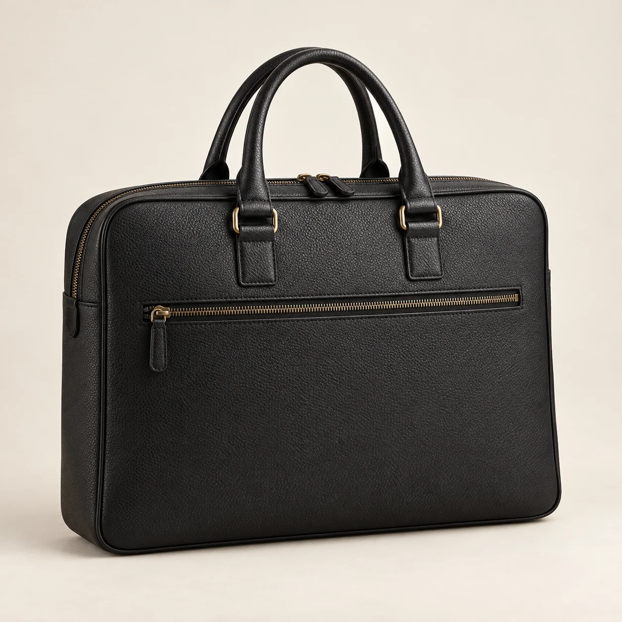 Black Kensington Zip Briefcase