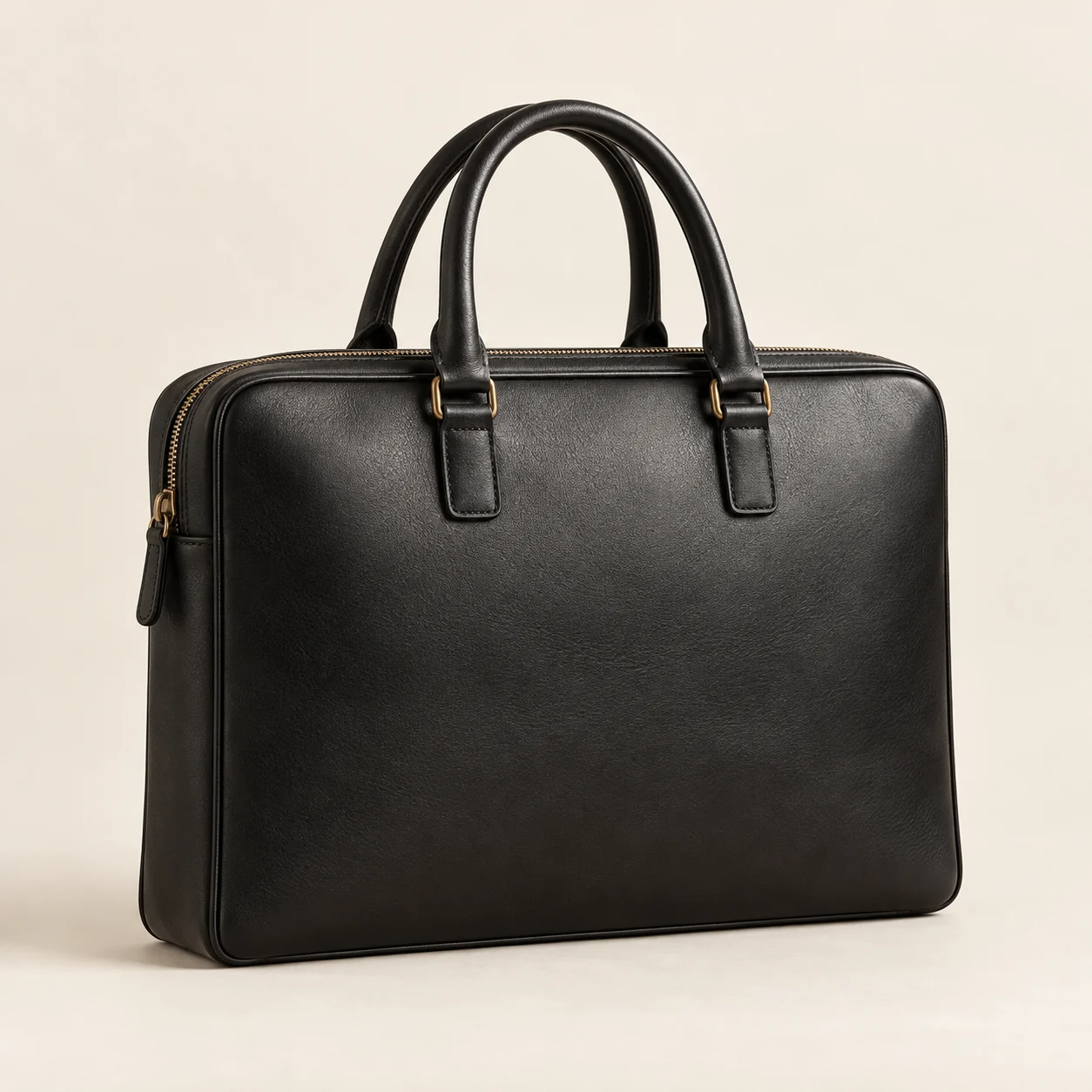 Black Pall Mall Slim Leather Briefcase