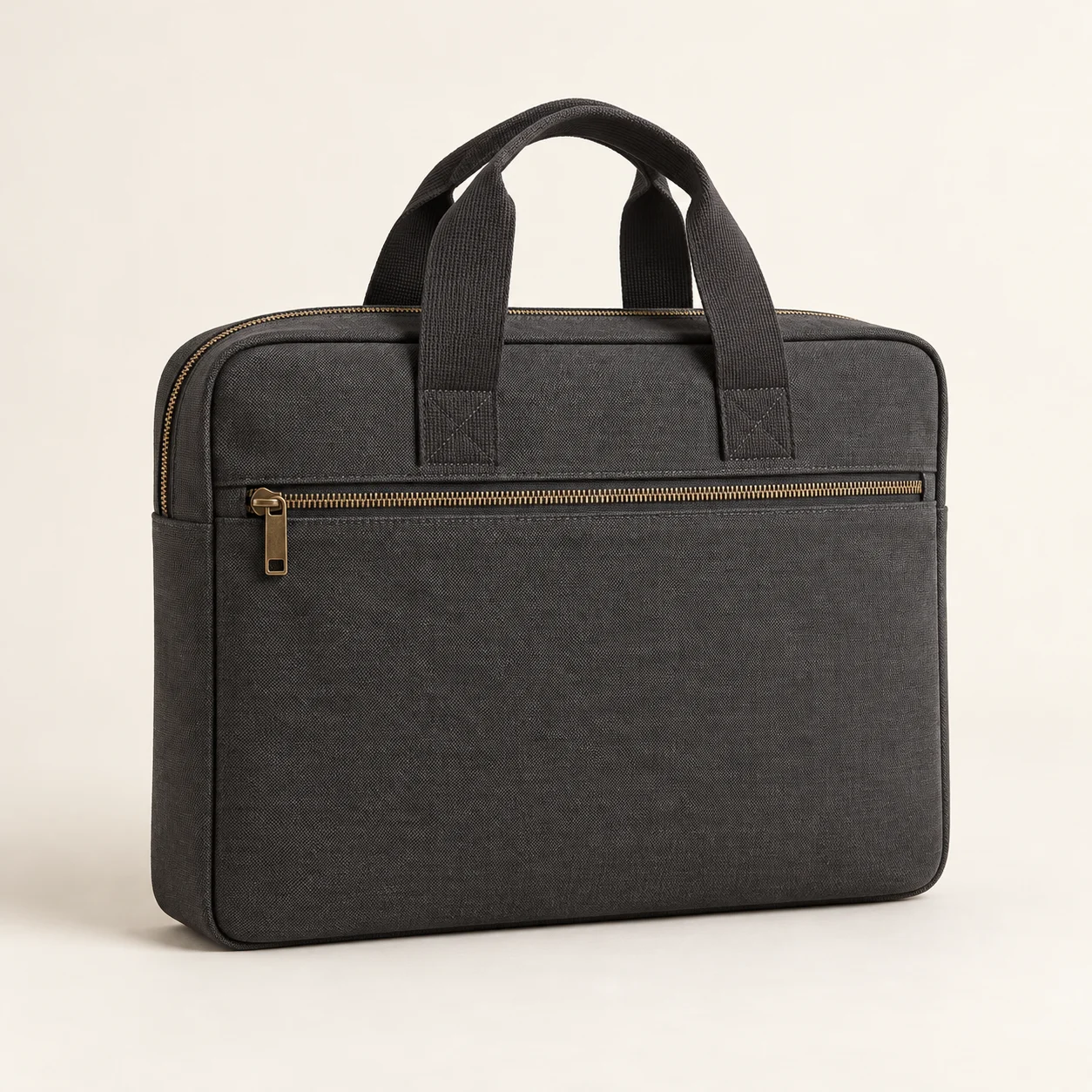 Charcoal Clerk Handle Document Bag
