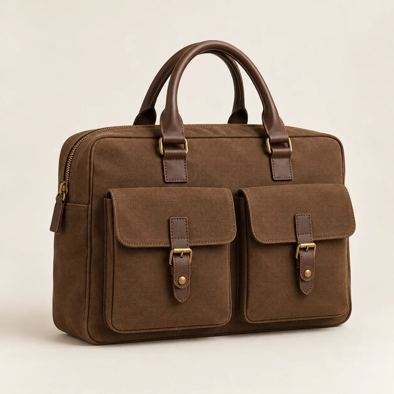 Tobacco Holborn Twin-Pocket Briefcase